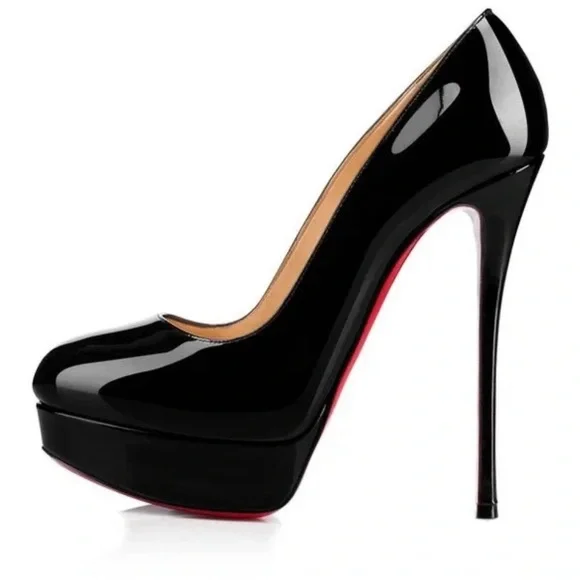 - ♥️♥️ Christian Louboutin DIRDITTA 130 black Patent Leather high heels ♥️♥️39